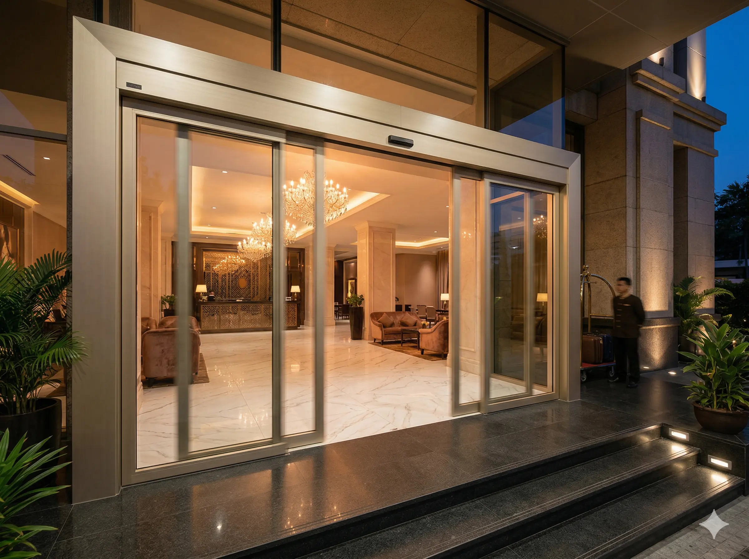 ภาพตัวอย่างงาน ประตูออโต้ ประตูอัตโนมัติ