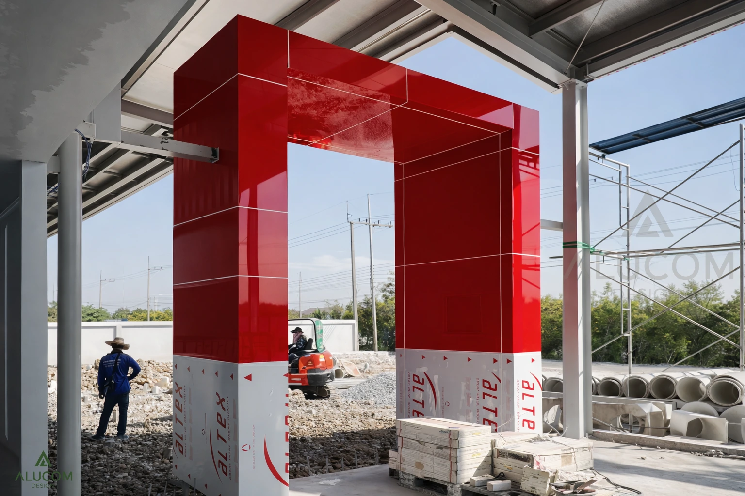 ภาพผลงาน อลูมิเนียม คอมโพสิต ของ อลูมิเนียม คอมโพสิต (Composite Panel) ชิ้นที่ 2