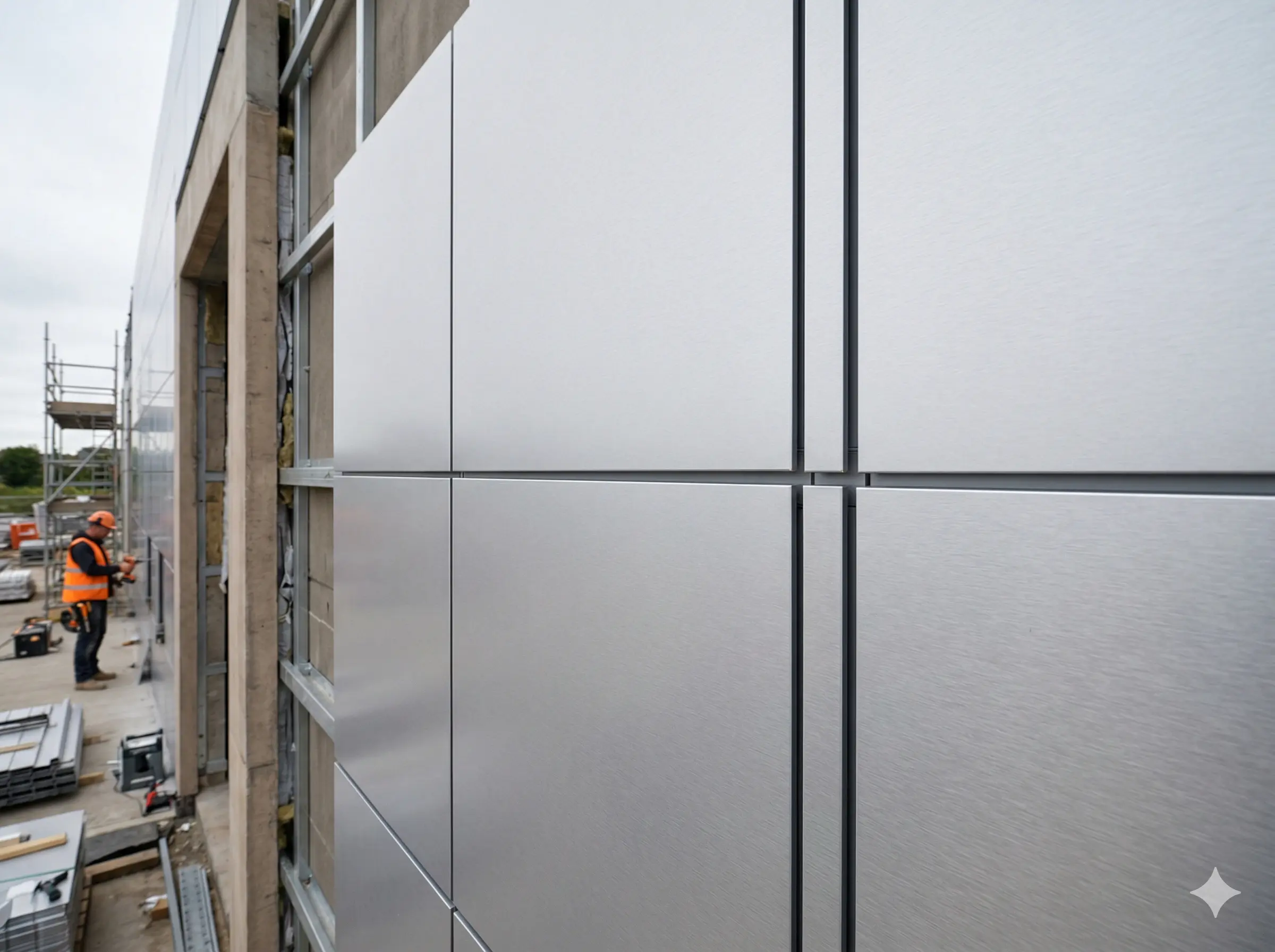 ภาพตัวอย่างงาน อลูมิเนียม คอมโพสิต (Composite Panel)