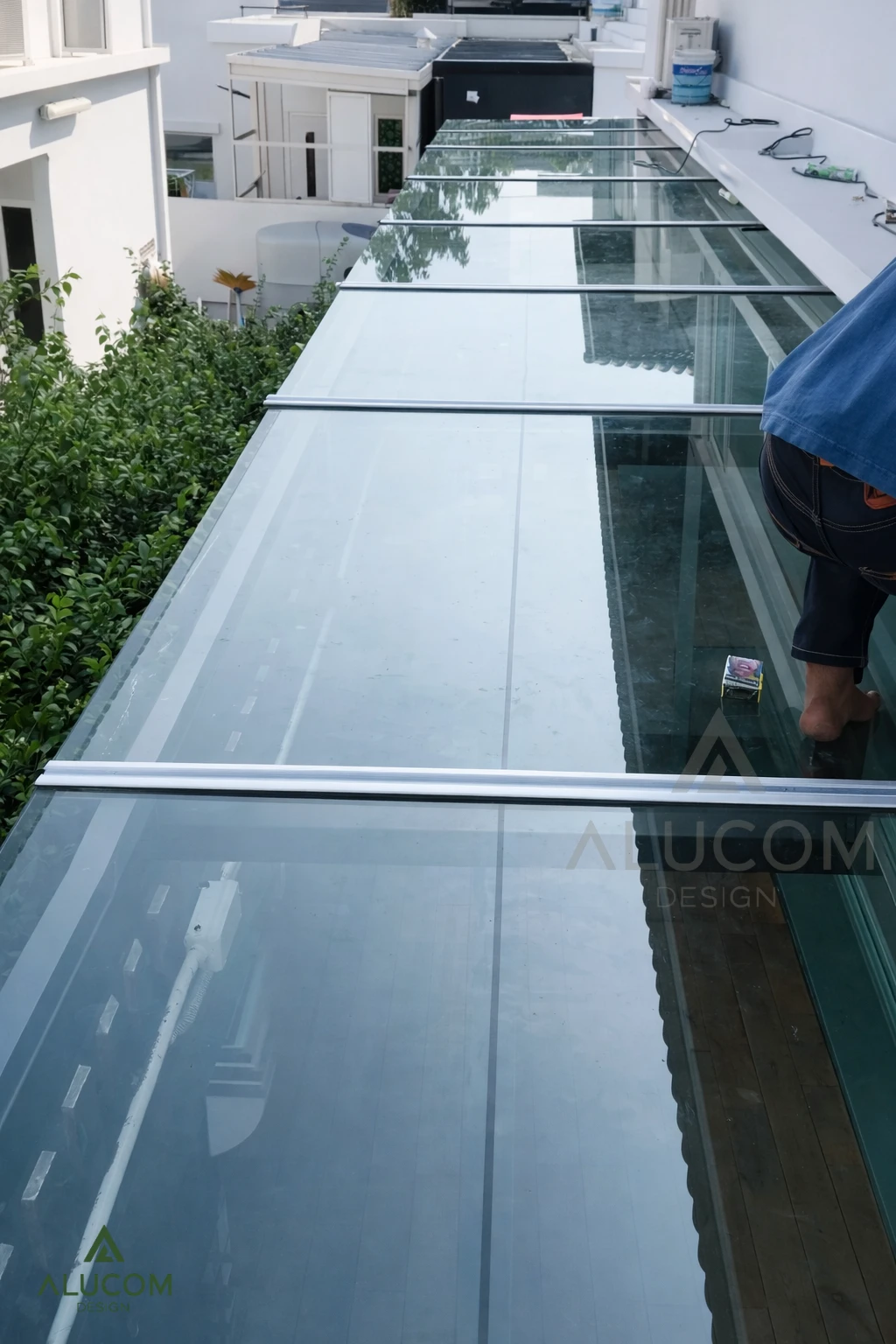 ภาพผลงาน Curtain Wall ของ ประตูกระจกอลูมิเนียม ชิ้นที่ 1