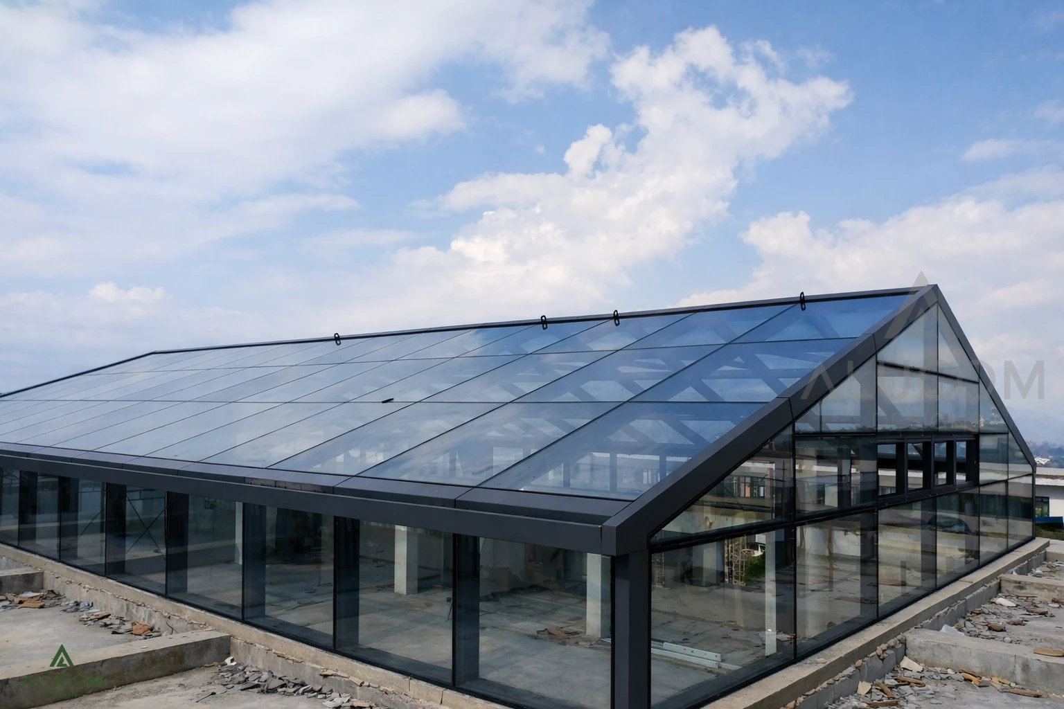 ภาพผลงาน Curtain Wall ของ ประตูกระจกอลูมิเนียม ชิ้นที่ 2